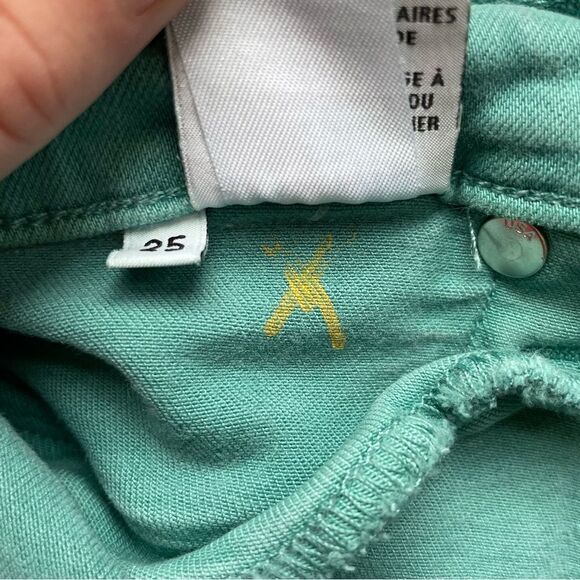 Hudson Nico Mid-Rise Ankle Skinny Jeans in Bright Blue/Green - Size: 25 - Picture 6 of 6